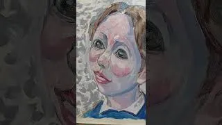 Thumbnail: kazuo   adamski  portrait  day  1 op1723 #art #expressionism #painting