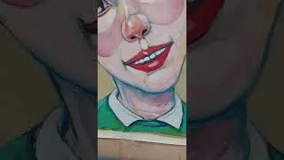 Thumbnail: kazuo  adamski  portrait  day  4  op1725-4 #art #expressionism #painting