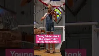 Thumbnail: Fiddler competition at the Iowa State Fair