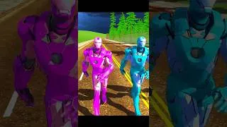 Thumbnail: Franklin, Iron Man, Choo Choo Charles vs Train Eater (Indian Bikes Driving 3d)
