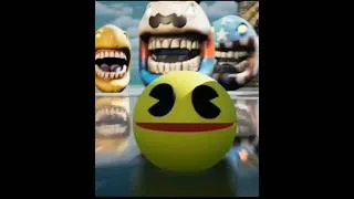 Thumbnail: Pac-Man Captain America vs Mario Epic Showdown! 🔥 #Shorts