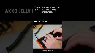 Thumbnail: Akko MATCHA GREEN vs JELLY BLACK #shorts