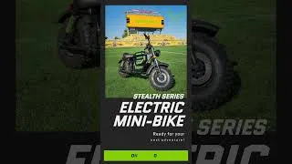 Thumbnail: Hamilton Tiger-Cats "80V Mini Bike" | Greenworks Tools Canada