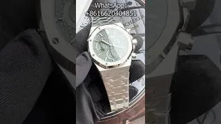 Thumbnail: SUPER CLONE Royal Oak 26240ST Chronograph Green #watch #luxurywatches