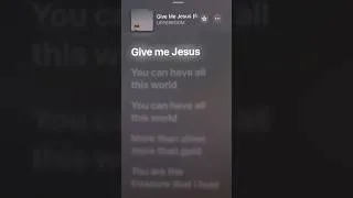 Thumbnail: Give Me Jesus (speed up version) #upperroom #Christian #jesus