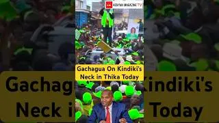 Thumbnail: DCP party leader Rigathi Gachagua DESTROYING DP Kindiki in Thika town today