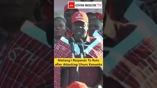 Thumbnail: Matiang'i responds to President Ruto after calling Uhuru the Sponsor of opposition leaders