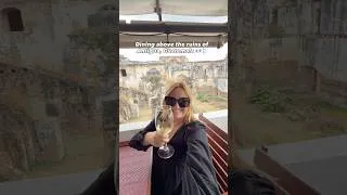Thumbnail: Views of the ruins at this restaurant in Antigua, Guatemala! 🤩🇬🇹 This is Tartines Restaurant.
