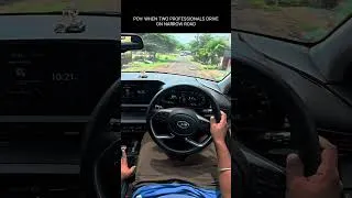 Thumbnail: When two Professionals Drive on Narrow Road🫣🔥 #shorts #ketanpovdrive