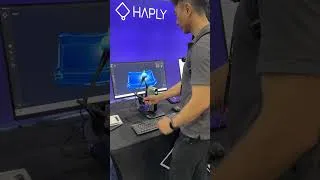 Thumbnail: Haply joystick force feedback settings test at SIGGRAPH 2026