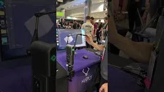 Thumbnail: Haply joystick spinning cube demo at SIGGRAPH 2026