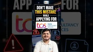 Thumbnail: Don't Make This Mistake While Applying for TCS 1