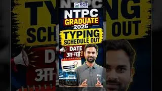 Thumbnail: 🚨 RRB NTPC Graduate 2025 Typing Schedule OUT! Date Check करो 🔥#rrbntpc #rrbntpc2025 #kgsrailwayexams