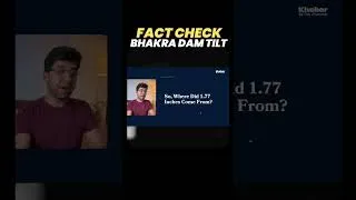 Thumbnail: Fact Check of viral reel claiming Bhakra Dam Tilt #shorts #punjab #khabarbythejhumroo