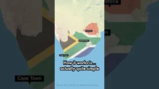 Thumbnail: Why South Africa Has 3 Capitals #shorts