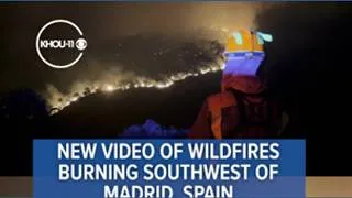 Thumbnail: Wildfires raging near Madrid, Spain