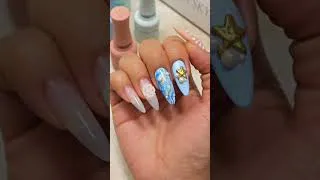Thumbnail: this might be our favorite set yet 🌊 @kiaraskynails Gel Pro makes intricate sets like this possible