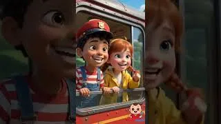Thumbnail: Choo Choo Train Adventure 🚂🐶 | Kids Animation #shorts  #cocomelon #kidssongs #traincartoon #train