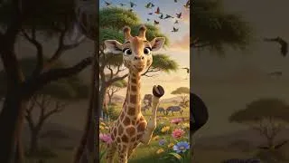 Thumbnail: 🦒 Did You Know? Giraffes Sleep So Little! 😴 | Amazing Kids Facts #Shorts