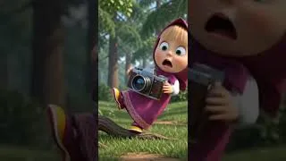 Thumbnail: Masha's Magic Camera Freezes The Lake! 📸❄️ Bear is SHOCKED! #Shorts ​#MashaAndTheBear