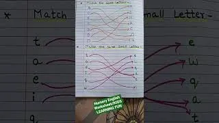 Thumbnail: Nursery English Worksheet//Nursery English Half Yearly Exam Practice Sheet @kidslearningfun2013