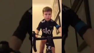 Thumbnail: 7-year old Fraser takes to the rollers on his 20" Culprit road bike