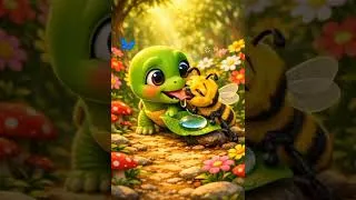 Thumbnail: 🐢 Little Turtle teaches us that kindness makes every day brighter! 🌸🐝🐦 #LittleTurtle #ToddlerRhymes
