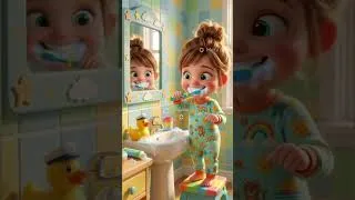 Thumbnail: Brush Brush Brush Your Teeth! 🪥✨ learning song for kids #ToddlerSongs #KidsLearning