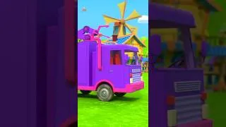 Thumbnail: Wheels on the Grabage Truck Fun Learning for Kids #nurseryrhymes #vehicles #shorts