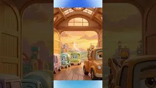 Thumbnail: Goodnight, Sleepy Garage 🚗🌙 | Sweet Truck Bedtime Lullaby #shorts