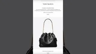 Thumbnail: Tory Burch Large Charlie in Black is back! 🔗 in LTK