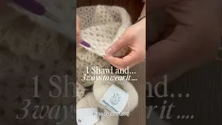 Thumbnail: Easy Crochet Shawl Pattern for Beginners (Free Written Pattern) | Elegant 3-in-1 Crochet Wrap