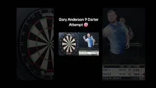 Thumbnail: Gary Anderson 9 Darter Missed D12 😱🎯 #darts #180 #9darter #shortvideo #sports #shorts