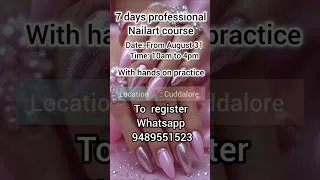 Thumbnail: offline nailart course in Cuddalore #nailart #nails #nailsacademy #offlinenailartcourse #bestnails