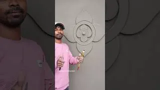 Thumbnail: Beautiful Flower Design Plaster # #art #plasterdesign #foryou #trending #youtubeshorts #rajmistri