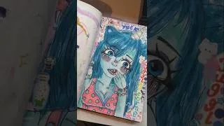 Thumbnail: answer from previous video: FUGGLERCORN ^^  #art #chunkysketchbook #fugglervideo #fuggler #fyp #yay