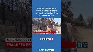 Thumbnail: Beulah residents return to town following two week evacuation from fire #wildfire #colorado #fire