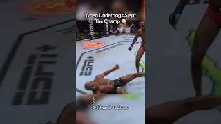 Thumbnail: UNDERDOGS SHOCKING UFC CHAMPIONS 🤯 #ufc #mma #knockout #crazy #shorts #mmashorts