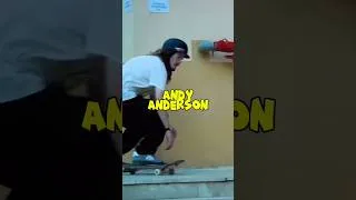 Thumbnail: Andy Anderson Fs 50-50 Grind No Comply Out! 🛹🧠 #shorts #skateboarding