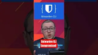 Thumbnail: 🚨 Bitwarden CLI 2026.4.0 compromised 🚨 link on my YT posts!