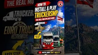 Thumbnail: 🚛 Want to Play ETS2 Multiplayer? TruckersMP FULL Guide! 🔥 #shorts