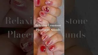 Thumbnail: Relaxing Gemstone Placement Sounds 🎧✨ #shorts #nailart