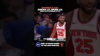 Thumbnail: 12/25/24: Knicks 117, Spurs 114 | Wemby (42) vs Mikal (41)
