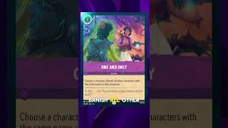 Thumbnail: One and Only | Best Removal in Disney Lorcana Attack of the Vine  #disneylorcana #lorcanameta #tcg