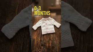 Thumbnail: Little Flower Baby Cardigan 🧶 Stay Tuned for Instructions! #knitting #shorts