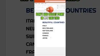 Thumbnail: Transform BULLET POINTS in PowerPoint 🙌🏼 #presentation #powerpoint