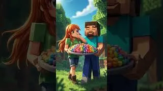 Thumbnail: Minecraft Steve and Alex AI Edible Slime ASMR #ai #asmr