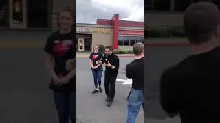 Thumbnail: Red Robin employees give curbside 'happy birthday' performance