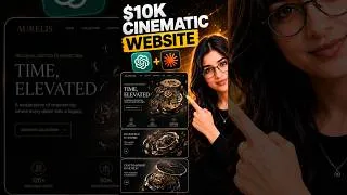 Thumbnail: Turn Ideas Into Fully Animated Cinematic Websites 🚀 #WebDesign #AITools #Productivity