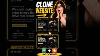 Thumbnail: Clone Any Website Using ChatGPT & Claude AI #shorts